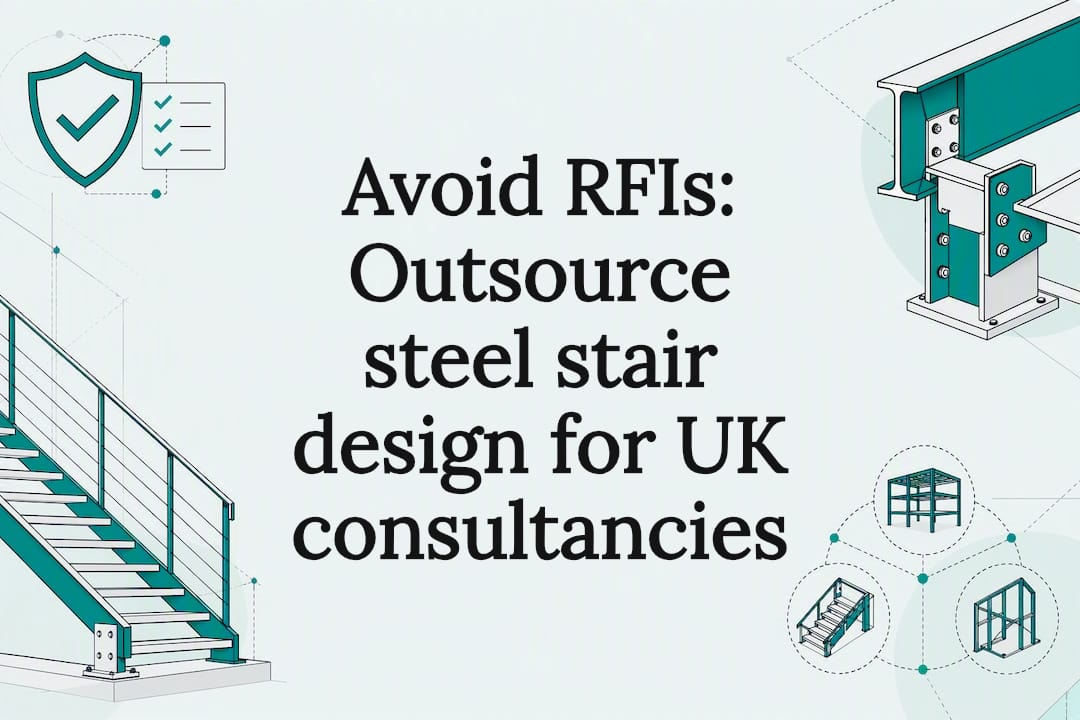 Avoid RFIs: Outsource steel stair design for UK consultancies