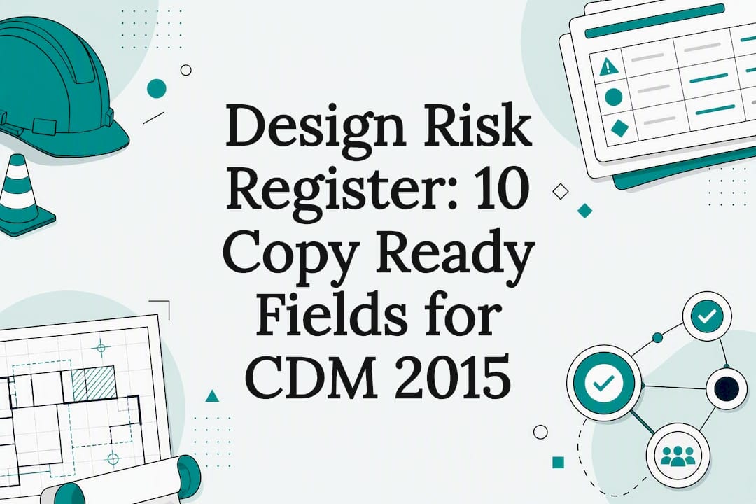 Design Risk Register: 10 Copy Ready Fields for CDM 2015