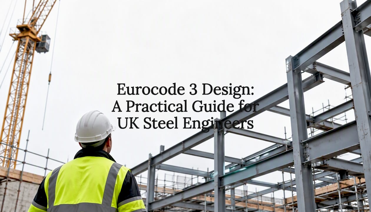 Engineer surveys an erected steel frame